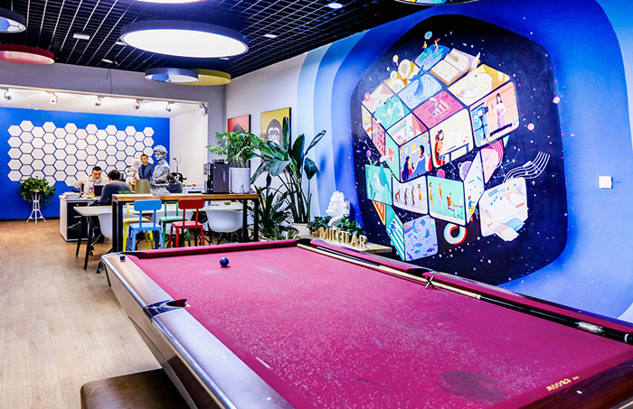 高端办公室手绘墙