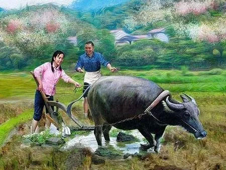 乡村振兴彩绘图