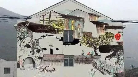 乡村振兴彩绘图
