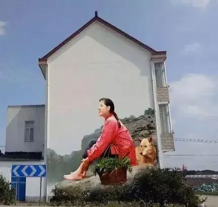 乡村振兴彩绘图